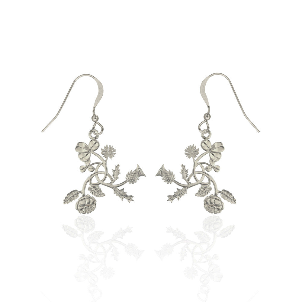 Sterling Silver Triquetra Earrings